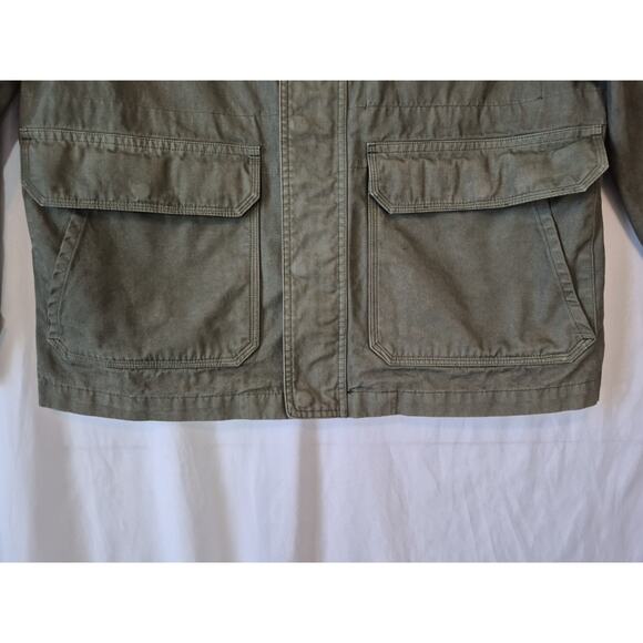 Marine Layer Mens Hoover Utility Jacket Olive Green Medium - Picture 4 of 12